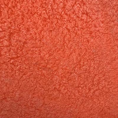 #146 - Vintage 6 Seater Orange Round Cafeteria Restaurant Table