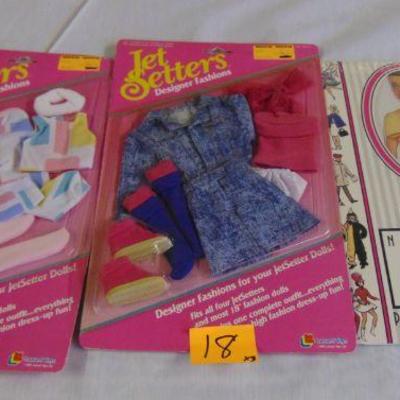 18 Doll clothing and paper doll