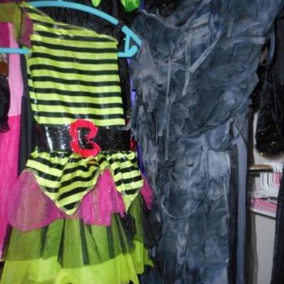 Lot 417 - 12 pcs -Witch Costumes & 1 Party Dress