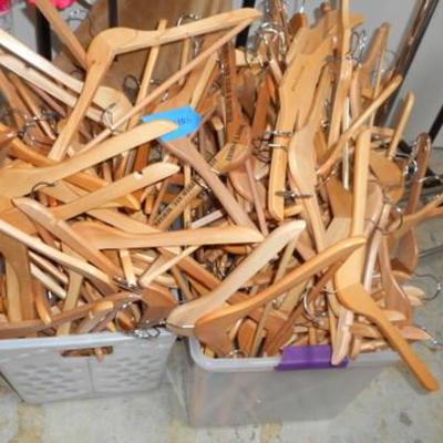 Lot 421 - Large Amount of Wooden Hangers 