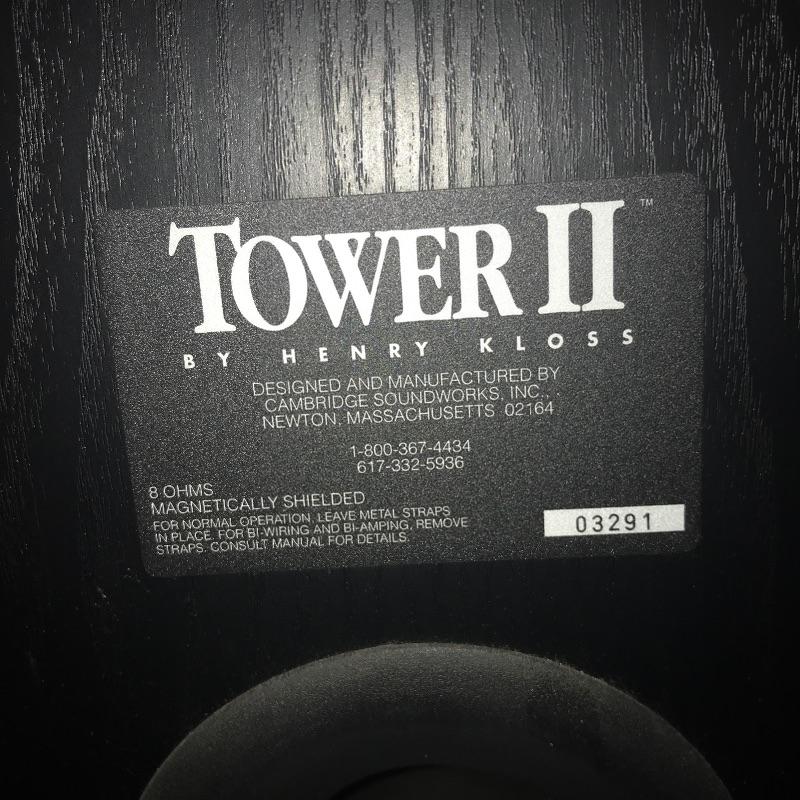 Lot 275 Pair of Cambridge Soundworks Tower II Speakers