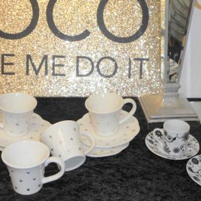Lot 691 -Fashionista - "Coco Made Me Do It" & "Sparkle" Wall Signs