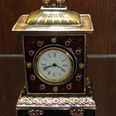 Jay Strongwater Miniature Clock