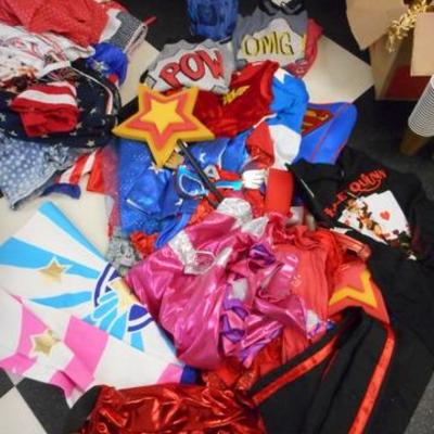 Lot 730 - Costumes - Super Heros, Atlantis Under the Sea, Batman, 4th of July