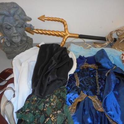Lot 730 - Costumes - Super Heros, Atlantis Under the Sea, Batman, 4th of July