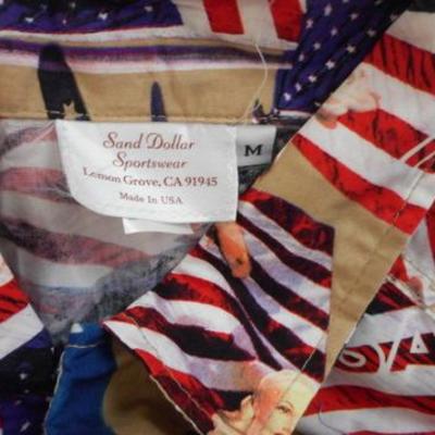 Lot 740 - American Flag Quilt & Men's Retro 4th of July Shirt