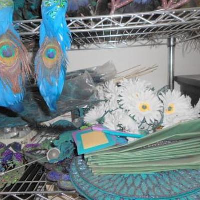 Lot 780 - Colorful Peacock Decorations