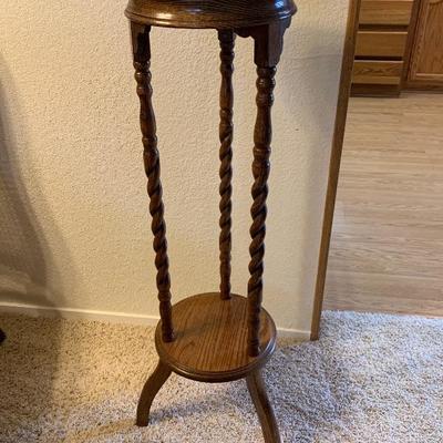 Wood plant stand