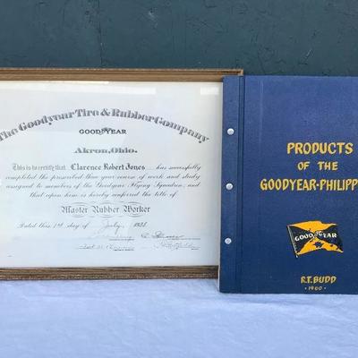 #145 - Antique Goodyear Philippines Master Rubber Worker Certificate and Photo Album