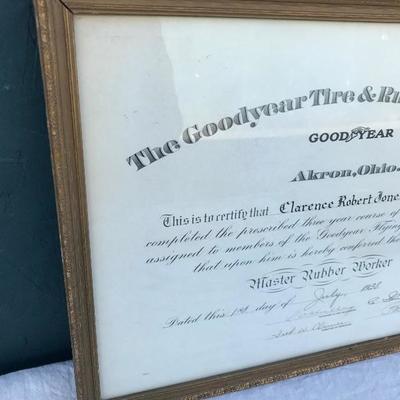 #145 - Antique Goodyear Philippines Master Rubber Worker Certificate and Photo Album