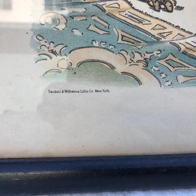 #149 - Two Framed Political Satirical Cartoon Illustrations from Judge Magazine
