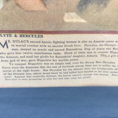 #24 - Pre 1940's Set of 6 "The American Weekly" Beautiful Framed Covers