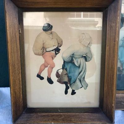 #150 - Collection of Antique Dance-Themed Art