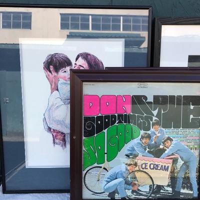 #45 - Collection of Framed Memorabilia and Art