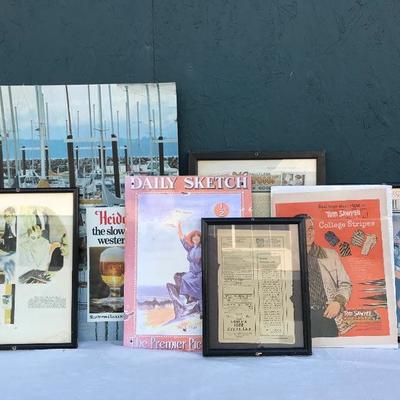 #31 - Collection of Vintage Art Advertisements