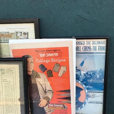 #31 - Collection of Vintage Art Advertisements