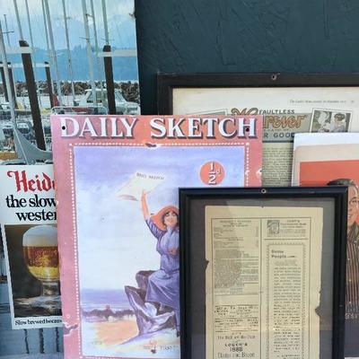 #31 - Collection of Vintage Art Advertisements