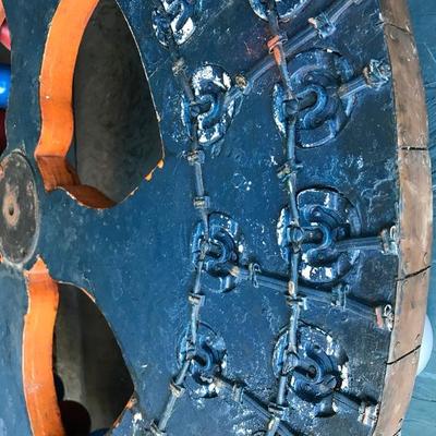 #155 - Antique Carnival Light Up Wheel Game