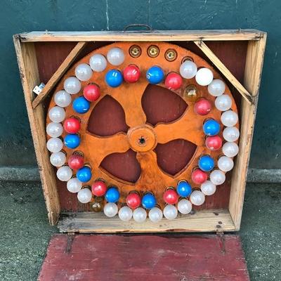 #155 - Antique Carnival Light Up Wheel Game
