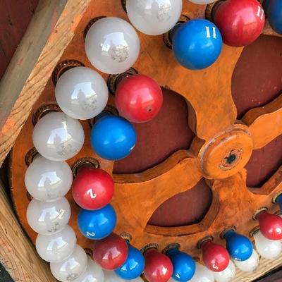 #155 - Antique Carnival Light Up Wheel Game