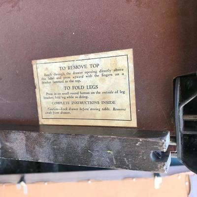 #156 - Vintage HAMMOND Electric Bridge Table