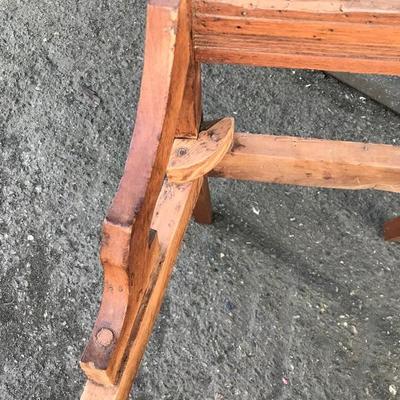 #76 - Antique Carved Wood Settee and Chair Frames