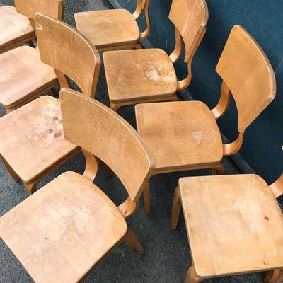 #74 Children's THONET Maple Bentwood Chairs - Set C