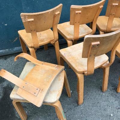 #72 - Set of Children's THONET Maple Bentwood Chairs (Set B)