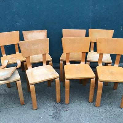 #72 - Set of Children's THONET Maple Bentwood Chairs (Set B)