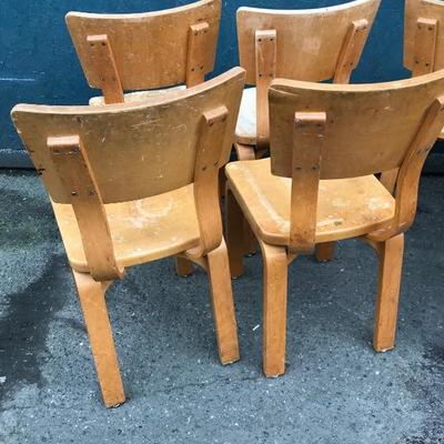 #79 - Children's THONET Maple Bentwood Chairs - Set D