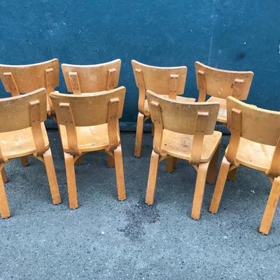 #79 - Children's THONET Maple Bentwood Chairs - Set D