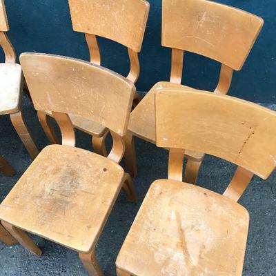 #79 - Children's THONET Maple Bentwood Chairs - Set D