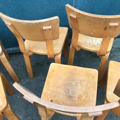 #79 - Children's THONET Maple Bentwood Chairs - Set D