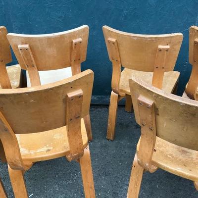 #79 - Children's THONET Maple Bentwood Chairs - Set D