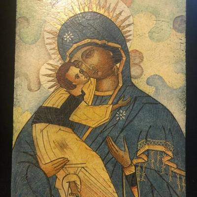 Madonna on Copper Plate