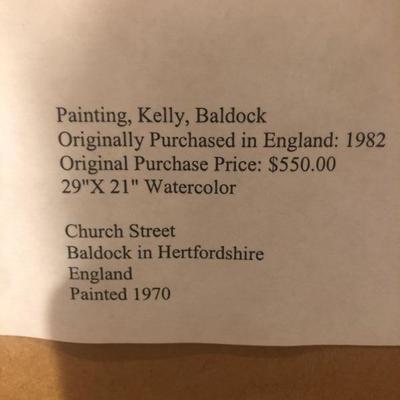 Kelly Baldock Hand Watercolored Etching