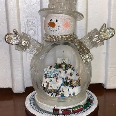 Thomas Kinkade snowman