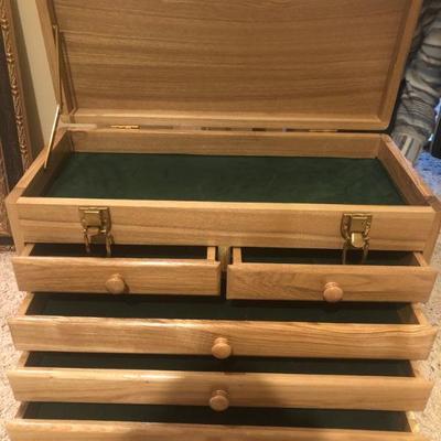 Oak tool chest