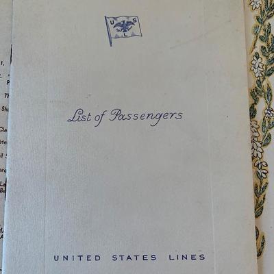 S.S.Washington 1935 Passenger List