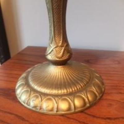 Reverse paint lamp shade and base