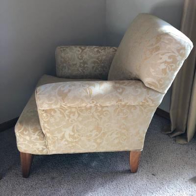 Light Yellow Upholstered Chair