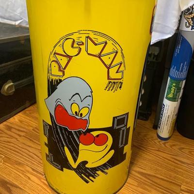 1980 midway Pac-Man trash can 
