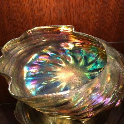 Lundberg Studios Iridescent Shell Bowl