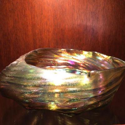 Lundberg Studios Iridescent Shell Bowl