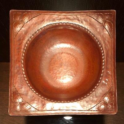 R.B. Reitz Hammered Copper Bowl