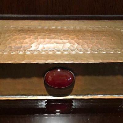 R.B. Reitz Hammered Copper Lidded Box