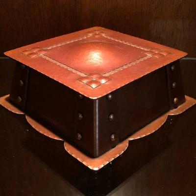 Ken Roberts Hammered Copper Lidded Box