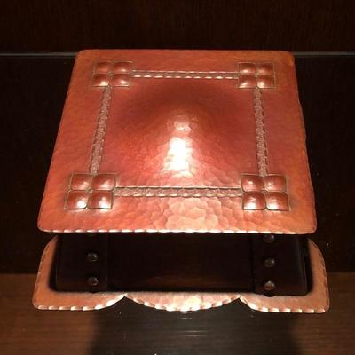 Ken Roberts Hammered Copper Lidded Box