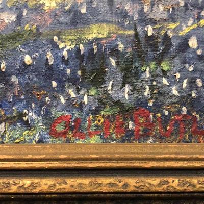 Ollie Butler Bluebonnet Oil Painting 