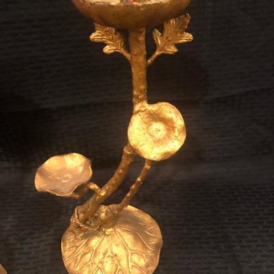 Lotus Leaf Candlesticks and Centerpiece Bowl